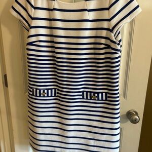 Lilly Pulitzer Navy and White Striped Dress